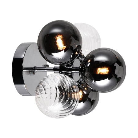 Cwi Lighting Pallocino 3 Light Sconce With Chrome Finish 1205W9-3-601